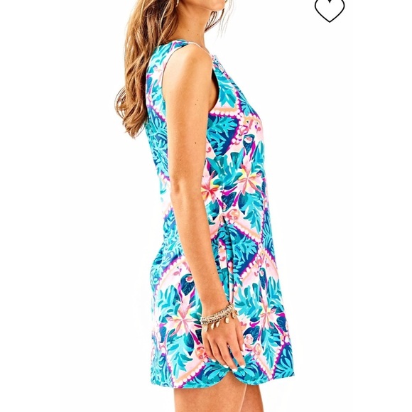 Lilly Pulitzer Tanya Romper in Seaside Aqua Size 00 - Picture 16 of 16